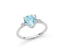 Anello Miluna Donna in Oro bianco Topazio LID3746X